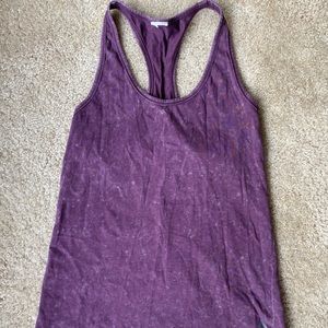 Distressed Purple Reebok Workout Tank Top